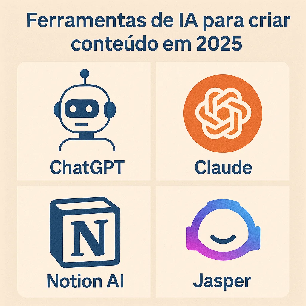 Ferramentas de IA para criar conteúdo em 2025