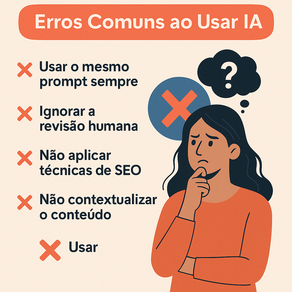 Erros comuns com automação por IA