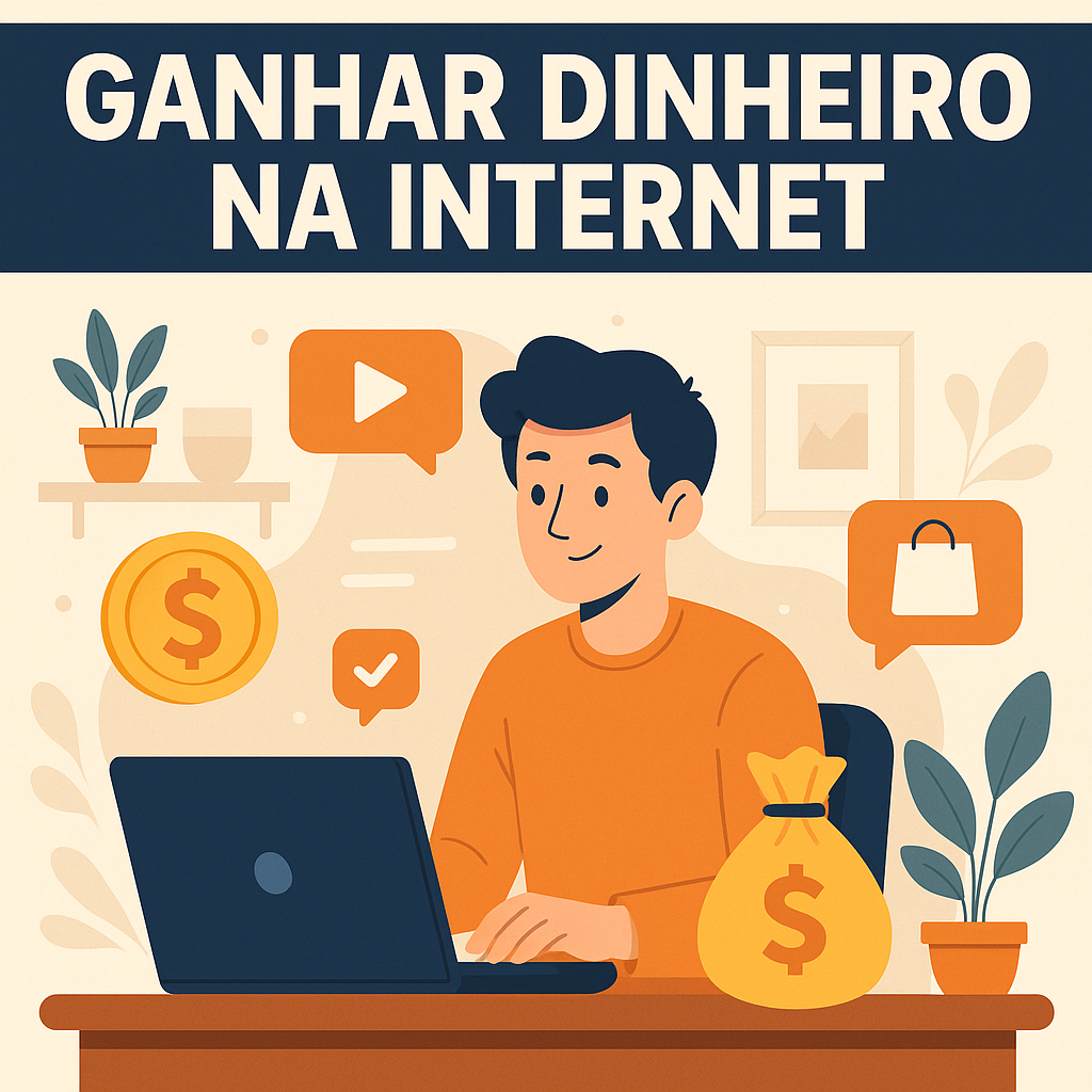 Pessoa trabalhando online em 2025