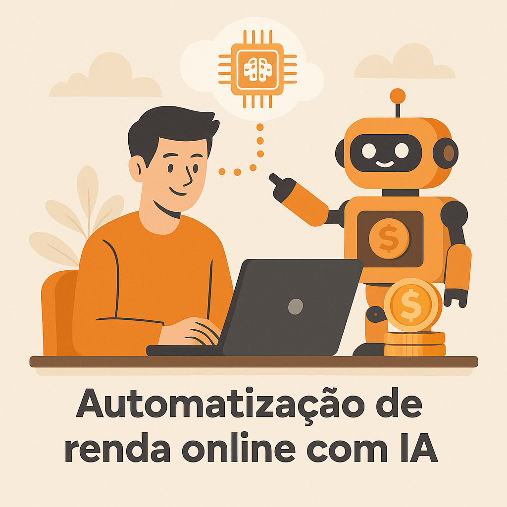 Automatização de renda online com IA